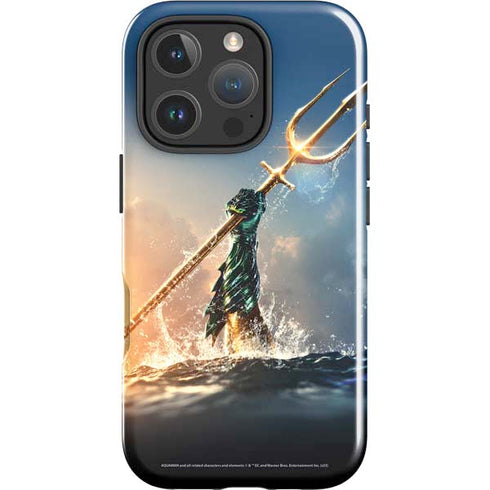 DC Comics Aquaman Movie Poster Trident iPhone 16 Pro Impact Case